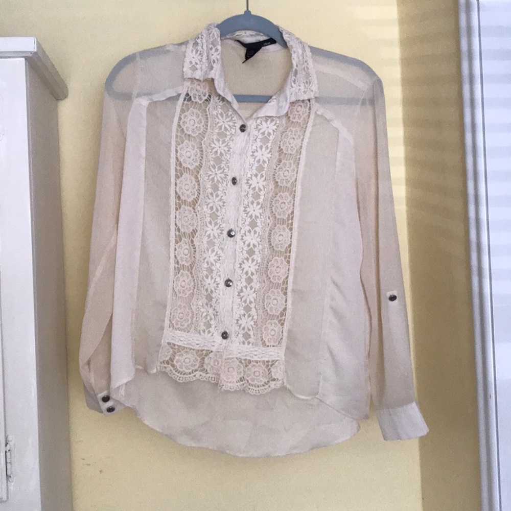 White lace blouse